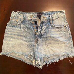 Lucky Brand Light Blue Frayed Jean Shorts